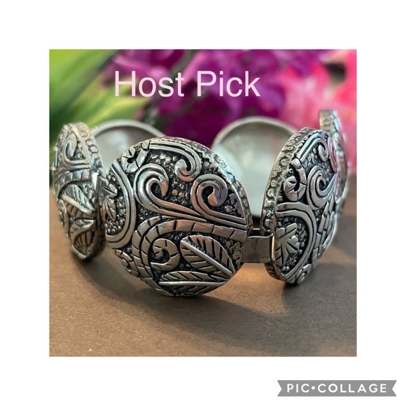 Silpada Ancient Scrolls Sterling Silver Bracelet B2092 - Picture 4 of 16